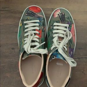 Gucci ace floral sneakers women